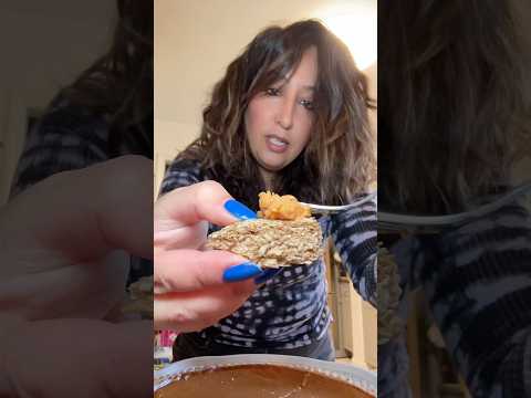 Pumpkin Pie Weetabix in Milk #mukbang #eatingvideos #asmr #eatwithme #breakfast #sweeeet #shorts