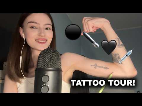 ASMR tattoo tour (with clicky whisper)