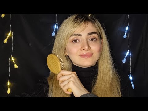 Hair brushing ASMR no talking (@asmranjel ) #asmrhairbrushing