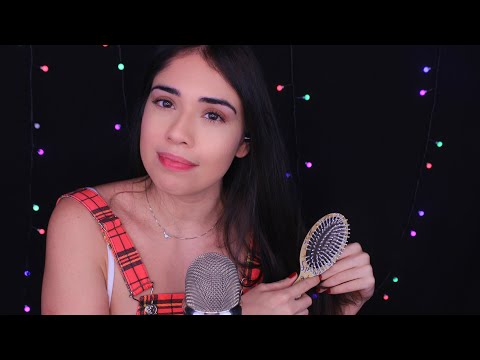 ASMR Delicadinho Hair Brushing e Inaudível / Semi inaudível