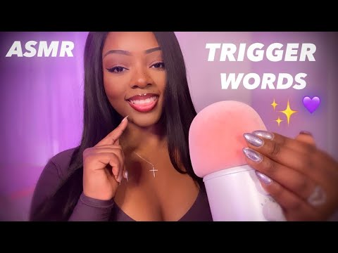ASMR | My Subscriber’s Favorite TRIGGER WORDS 🤍🎧 With Clicky Whispers & Mouth Sounds 💜✨
