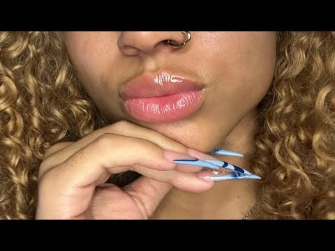 ASMR LENS LICKING AND MOUTH SOUNDS🫦🫦💤💙