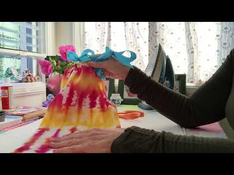 Ad-free ASMR; Crafting with tie-dye kit Part 3.  soft spoken