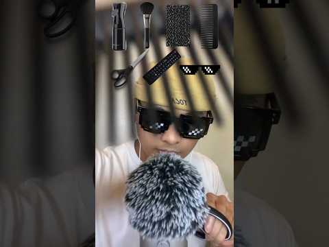 random BLACK asmr triggers 🕶️ #shorts