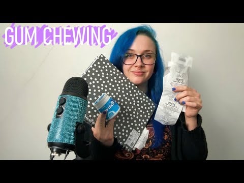 ASMR Gum Chewing, Receipt Reading & Writing