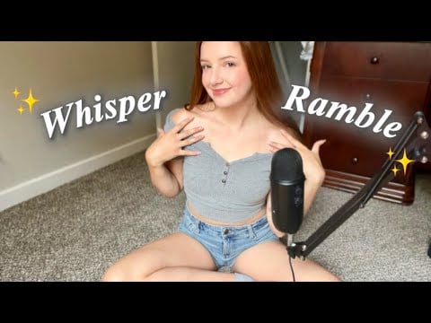 ASMR Collarbone Tapping & Clothes Scratching ✨ | Blue-Yeti, Whisper Ramble