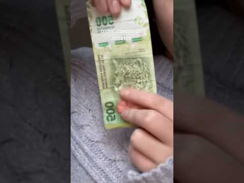 ASMR con dinero argentino 💰 #asmr #asmrcasero #billetes