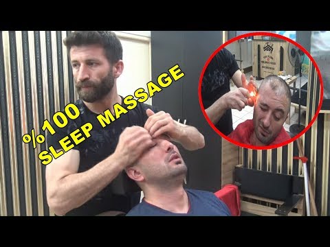 ASMR TURKISH BARBER = EAR BURN =NECK CRACK =head,back,ear,face,neck,wire,sleep,scalp massage therapy