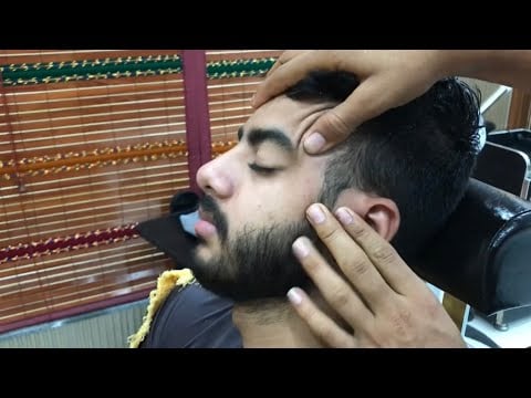 DEEP TISSUE Head, Neck & Face Massage 💆🏻‍♂️ | Deepest Stage of Relaxation | 💈| ASMR |
