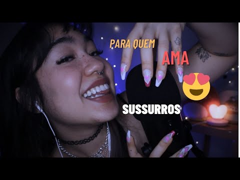 ASMR | INAUDÍVEL com GATILHOS no MICROFONE (unhas, colher, pincel, paz e caos, tapping e mais)