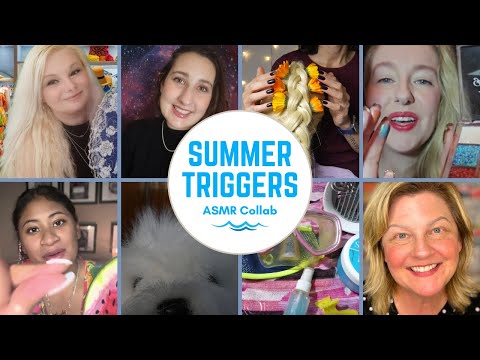 [ASMR Collab] Summer Vibes: Relaxing Triggers for Sleep 🌞🏖️