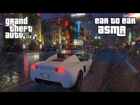 Ultimate GTA ASMR Relaxation 🌃 Rain + SUPER Close Up Ear to Ear Whispers