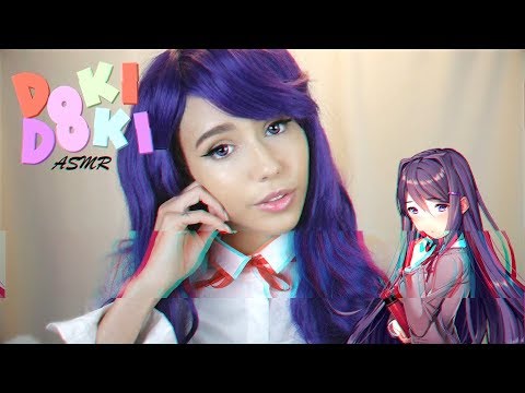 ASMR Doki Doki Literature club - Yuri Reads Poems (whispering, word repetition triggers)