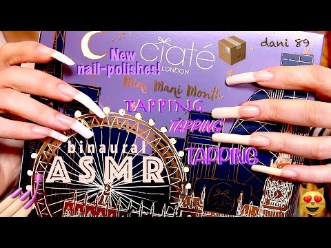 🎧 Binaural ASMR ❖ TAPPING * tapping * TAPPING !!! 📦 ✶ ↬ with super long natural nails! ↫ ☾☽