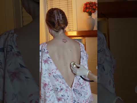 Asmr back exam #asmr #asmrsounds #asmrvideo #relaxing #relax #satisfying #satisfyingvideo #tingles