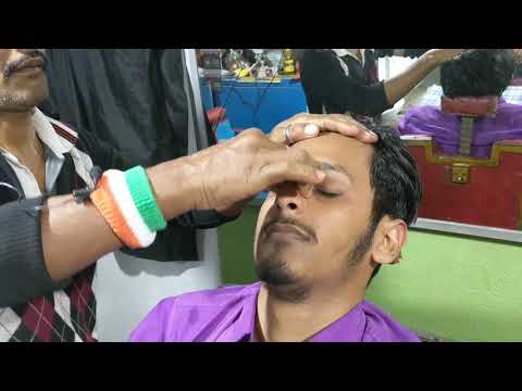 Intense Head & upper body massage with loud neck cracking | Street barber ASMR