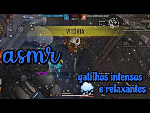 ASMR FF - GATILHOS INTENSOS PARA VOCÊ DORMIR + SONS DE CHUVA 🌧️ (NO TALKING)