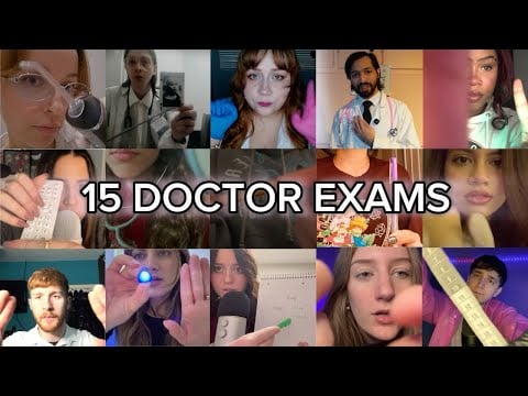 [ASMR] 15 DOCTOR EXAMS (my subscribers take care of you)