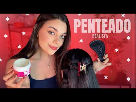 ASMR APLICADO: Fazendo Seu Penteado Relaxante 💆🏻‍♀️🧴🌸