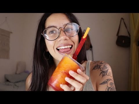 ASMR comiendo mangonada 🧡