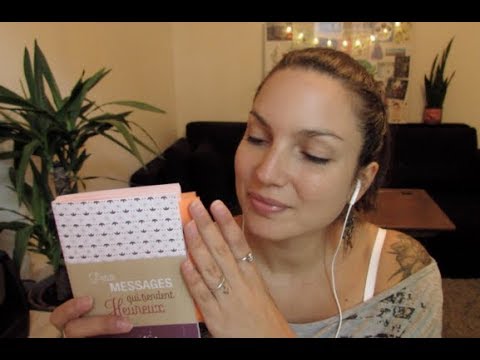 ASMR * Cartes * Lecture des Messages qui rendent heureux * Page turning