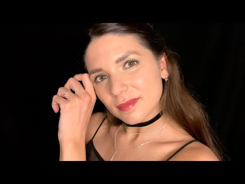 ASMR Relaxing Hand Movements + Tongue Clicking - Personal Attention Up Close