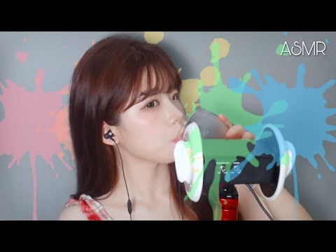 ASMR 차갑고 청량한 탄산 머금고 삼키는 입소리│Sparkling water drinking & Sparkling mouth sounds