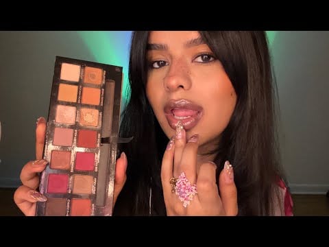 ASMR~ Tingly Eyeshadow on Lips Application (Intense Mouth Sounds) ⭐️ Pt.1
