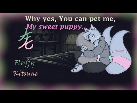 [Furry ASMR] Your thigh-high wearing kitsune Calls you puppy and lets you pet him [M4M  Wholesome]