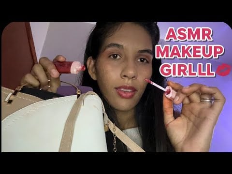 ASMR ROLEPLAY AMIGA TE MAQUIANDO PARA FACULDADE ✨