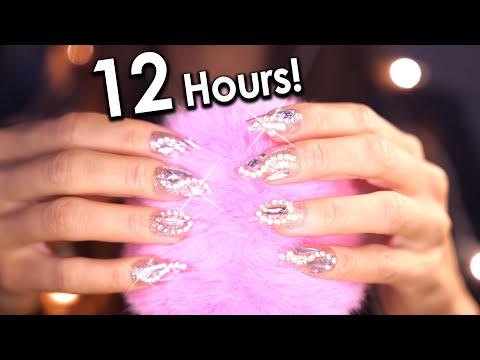 ASMR 12 Hours Brain Melting Head Massage (No Talking - No Mid Roll Ads) 4K