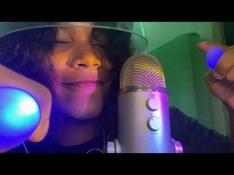ASMR Mouth Sounds, Hand movements, inaudible whispers, Visual triggers (sleep guaranteed)