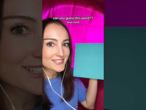 can you guess the word? level: hard #asmr #guesstheword