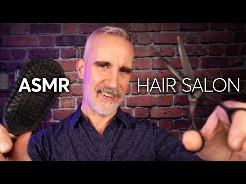Relaxing ASMR Hair Salon ✂️ Brushing, Haircut & Shampoo