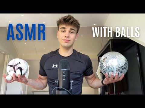 ASMR Triggers with Balls (slow and fast tapping)