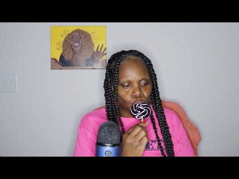 BLACK CHERRY SWIRL LOLLIPOP ASMR EATING SOUNDS