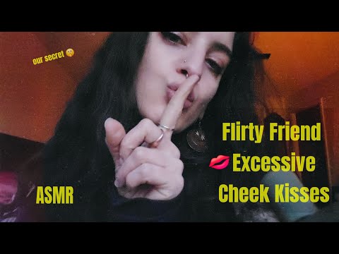 ASMR | flirty friend keeps kissing you (it'll be our secret")