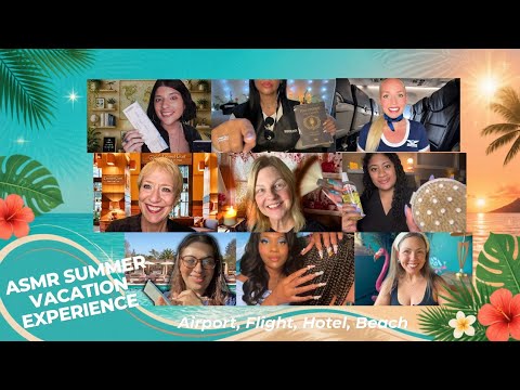 ASMR SUMMER VACATION EXPERIENCE | MULTIPLE ROLEPLAYS 