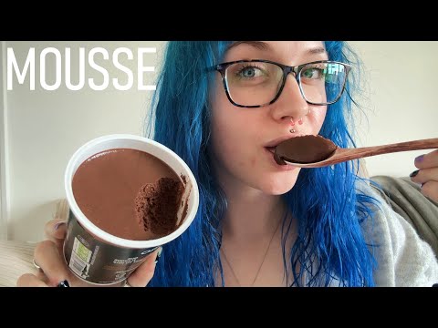 ASMR Lofi Eating Chocolate Protein Mousse