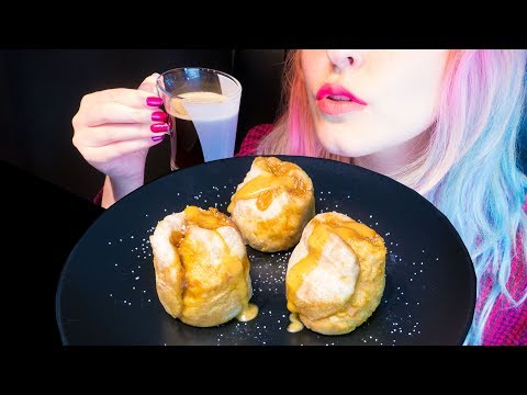 ASMR: Pumpkin Cinnamon Roll Mug Cakes & Coffee ~ Relaxing Eating Sounds [No Talking|V] 😻