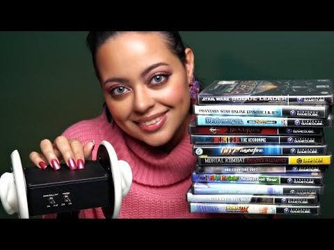 ASMR| GameCube Video Game Collection| 3Dio Whispers |GAME THERAPY [4k]