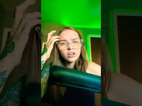 Straightening your hair #ASMR