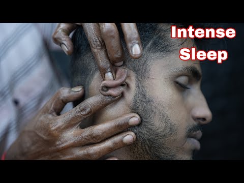Intense Old School ASMR Ear Massage | Head Scratching And Tapping ASMR Head Massage | Neck Cracking