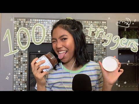 ASMR 100 TRIGGERS in 4 minutes!