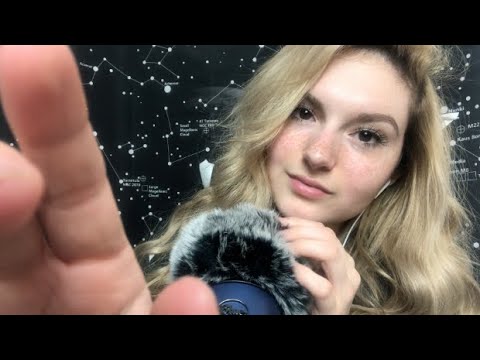 60 FPS ASMR ~ Hand Movements, Fluffy Mic Brushing, Sk & Tk // Whisper Rambles