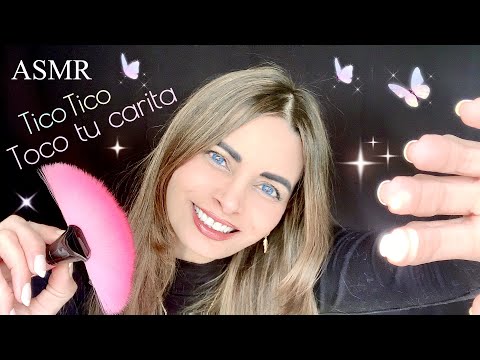 🌙 ASMR TOCO TU CARITA😊💜 | ASMR en ESPAÑOL