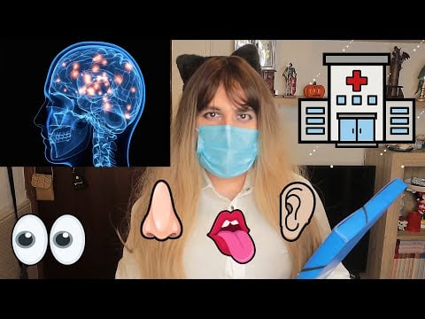 ASMR en español 🏥 RP 👩‍⚕️ Doctora Kina 💉 Examen de nervios craneales 👀👅👃✋