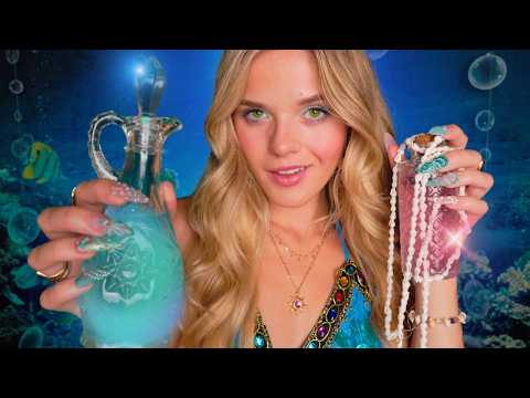 ASMR Sea Siren Captures You 🧜🏻‍♀️ Mystical Mermaid Transformation 🫧 (layered sounds, visual fx)