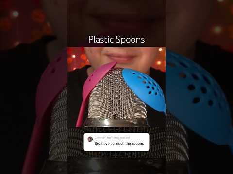 Plastic Spoons 🥄 #asmr