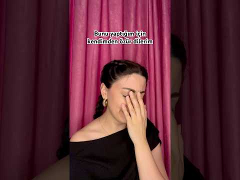 Bunu yaptığım için kendimden özür dilerim…